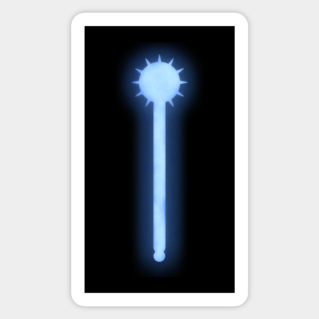 Spiritual Weapon (Blue Morningstar) Dungeons And Dragons Sticker